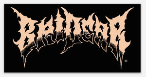 BRIDEAR - Death logo sticker 4"x 2"